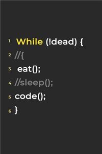 Eat Sleep Code Repeat- Lined Notebook