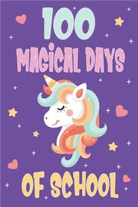 100 Days of School Unicorn Notebook