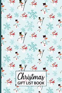 Christmas Gift List Book