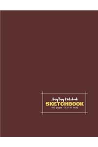 AmyTmy Notebook - Sketchbook - 100 pages - 8.5 x 11 inch - Matte Cover