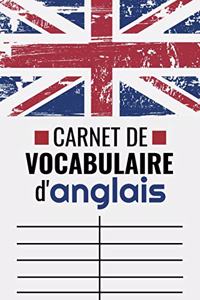 Carnet de Vocabulaire d'Anglais