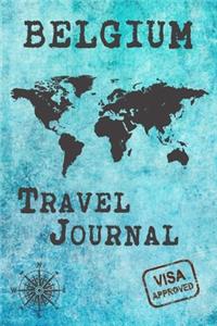 Belgium Travel Journal: Notebook 120 Pages lined 6x9 Vacation Trip Planner Travel Diary Farewell Gift Holiday Planner