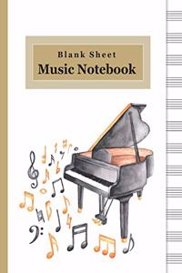 Music Blank Sheet Notebook