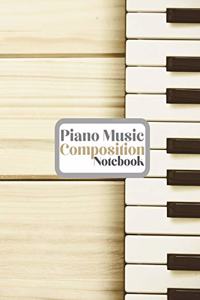 Piano Music Composition Notebook