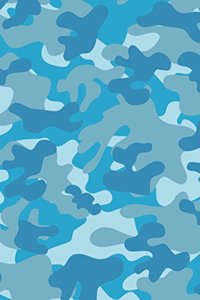 Camouflage Blue Notebook - Blank