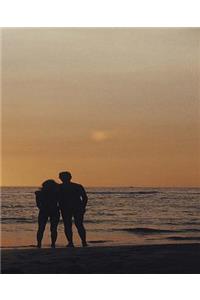 Beach Vacation Honeymoon School Composition Book 130 Pages