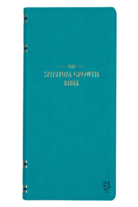 Spiritual Growth Bible, Study Bible, NLT - New Living Translation Holy Bible, Faux Leather, Teal