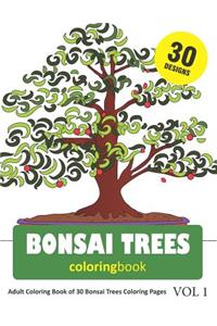 Bonsai Trees Coloring Book