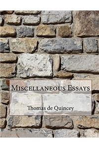 Miscellaneous Essays