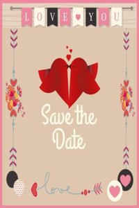 Save the date ( Wedding Blank Journal, DIY Photo Album)