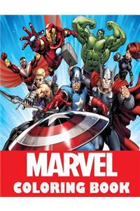 Marvel Coloring Book: Super Heroes, Avangers, Spider-Man, Hulk, Thor, Ant Man, Doctor Strange, Wolverine, Deadpool, Captain America, Guardians of the Galaxy, Iron Man, Fantastic Four, X-Men, Great Coloring Pages for Boys and Girls, Ages 5-12