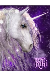 Kiki: Unicorn Fantasy Yearly 365 Lined Pages Journal, Diary, Notebook, Personalized with Name Christmas, Birthday, Friendship Gifts for Girls, Teens and Women