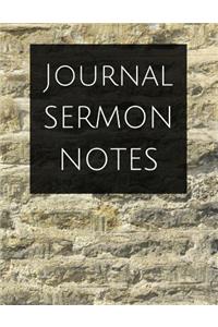 Journal sermon notes