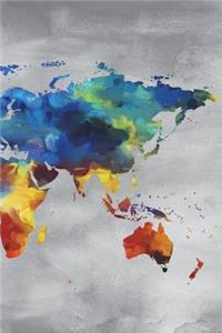 The World - Lined Notebook with Margins - 6X9