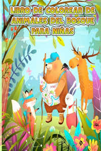 Libro para colorear de animales del bosque para niños
