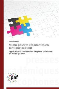 Micro-Poutres Résonantes En Tant Que Capteur