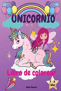 Unicornio libro de colorear