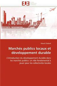 Marchés Publics Locaux Et Développement Durable