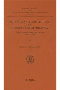 Change and Continuity in Chinese Local History
