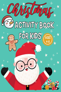 Christmas Activity Book For Kids Ages 4-8