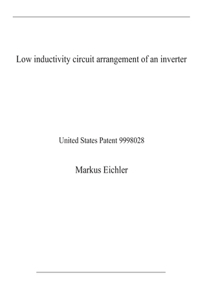 Low inductivity circuit arrangement of an inverter