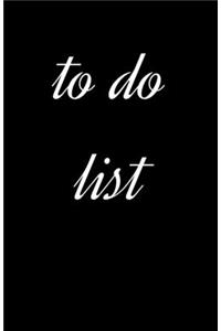 to do list