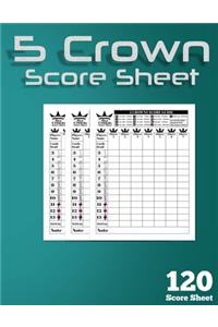 5 Crowns Score Sheets