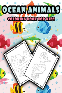 Ocean animals coloring book for kids