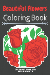 Beautiful Flowers Coloring Book