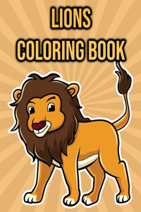 Lions Coloring Book