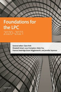 Foundations for the Lpc 2020-2021