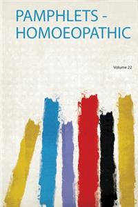 Pamphlets - Homoeopathic