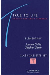 True to Life Elementary Class Audio Cassette Set (3 Cassettes): English for Adult Learners