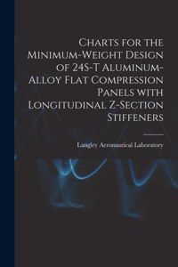 Charts for the Minimum-weight Design of 24S-T Aluminum-alloy Flat Compression Panels With Longitudinal Z-section Stiffeners