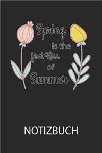 spring summer Notizbuch