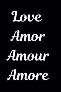 Love Amor Amour Amore Planner Notebook Journal