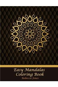 Easy Mandalas Coloring Book