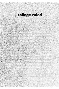 College Ruled: 17.78 CM X 25.4 CM (7x10 Inches), Soft Cover Lined Notebook, 100 White Pages