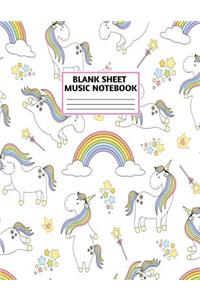 Blank Sheet Music Notebook