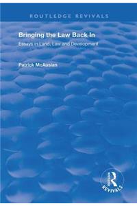 Bringing the Law Back In