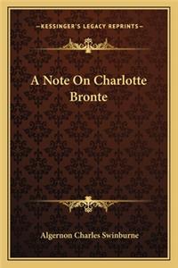 A Note On Charlotte Bronte