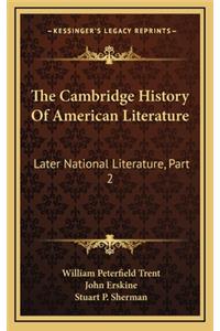 The Cambridge History Of American Literature