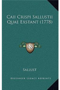 Caii Crispi Sallustii Quae Exstant (1778)
