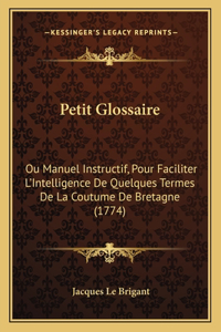 Petit Glossaire