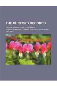 The Burford Records; A Study in Minor Town Government