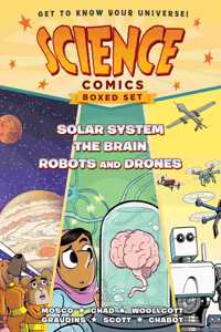 Science Comics Boxed Set: Solar System, the Brain, and Robots and Drones