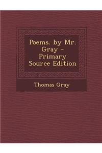 Poems. by Mr. Gray