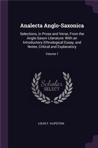 Analecta Anglo-Saxonica