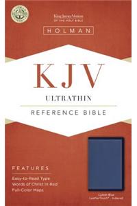 Ultrathin Reference Bible-KJV: King James Version, Cobalt Blue Leathertouch, Ultrathin Reference Bible