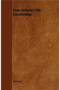 Live Articles On Suretyship